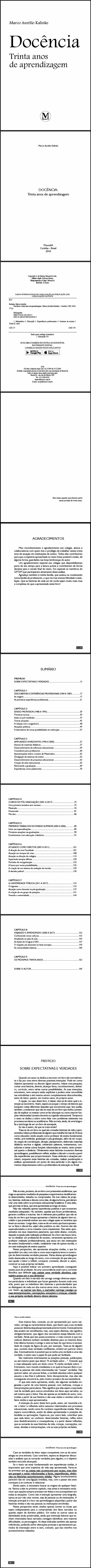 DOCÊNCIA: Trinta anos de aprendizagem